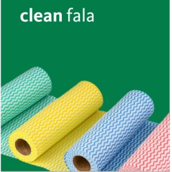 CLEAN FALA BLUE a'25 - Teollisuuspuhdistusliina rullalla. Aaltoileva - 1