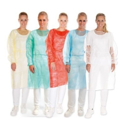 Kuitukanneton hygieninen puku Eco (valkoinen) 10TK - 1