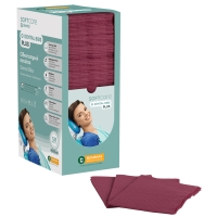 Hammaslääketieteelliset bibs pehmeä hoito plus 3PLY DISPENPER BORDEAUX (125 kpl) - 1