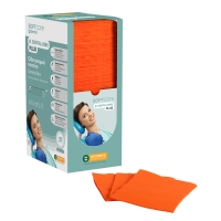 Hammaslääketieteelliset bibs pehmeä hoito plus 3Ply Dispenser Orange -sovelluksella (125 kpl) - 1