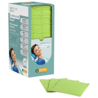 Hammaslääketieteelliset liipat pehmeä hoito plus 3PLY DISPENPERSER LIME GREEN (125 kpl) - 1