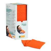 Hammaslääketieteelliset bibs pehmeä hoitostandardi 2PLY DISPENSER ORANGE (4 x 125 kpl) - 1