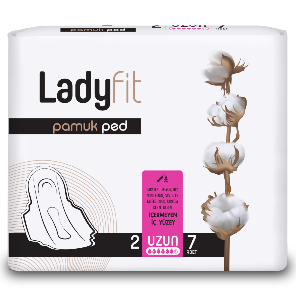 Lady Fit Cotton Saniteetin lautasliinat (pitkä)