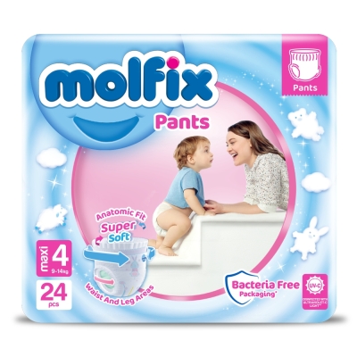 Molfix-pikkuhousun vaipat maxi (7-14 kg) 30 kpl