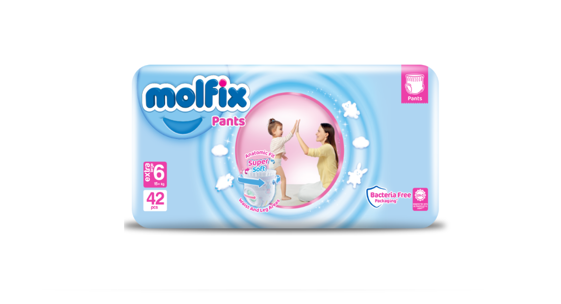 Molfix-vaipat XL (15-22 kg) 38 kpl