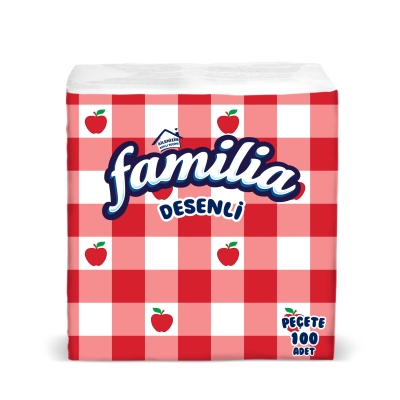 Familia -kuvioidut lautasliinat 30x30 100 kpl