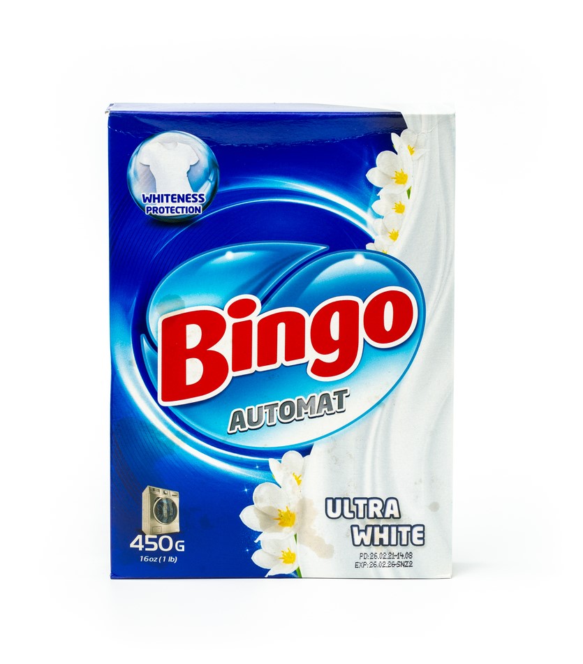 Bingo pesulaite valkoisille ja värillisille vaatteille