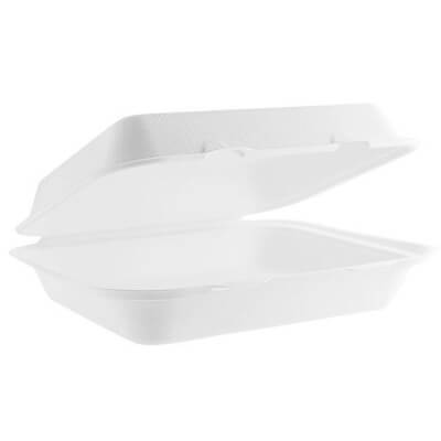 Bagasse -lounaslaatikko 200 x 200 mm, 50 kpl per pakkaus