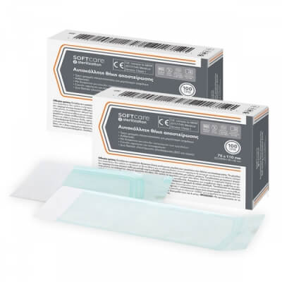 Itsesulkeutuvat sterilointipussit Soft Care 90 x 260mm [70 x 205mm] (100 kpl)