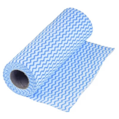 CLEAN FALA BLUE a'25 - Teollisuuspuhdistusliina rullalla. Aaltoileva