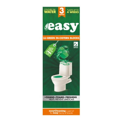 Easy WC-huuhtelusäiliön vihreät tabletit 4 kpl