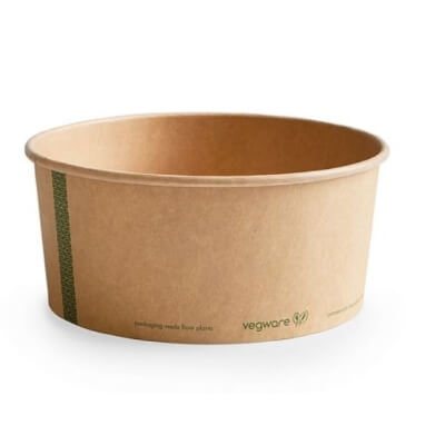 PLA-pinnoitettu paperikulho, 1100 ml 185-sarja, 50 kpl per pakkaus