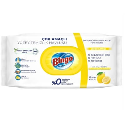Bingo Practical Surface Cleaning Pyyhe Lemon 96 -lakanat