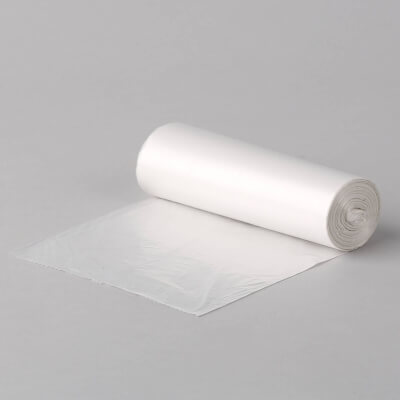 Roskapussi 30 l, 490 x 600 mm, 11 µm, läpinäkyvä, 50 kpl/rulla