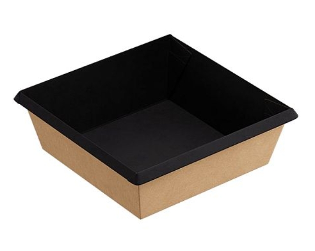 kartonkirasia musta, 550 ml, 110 х 110 x 45 mm, 50 kpl per pakkaus