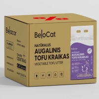 BeloCat TOFU luonnollinen kissanhiekka laventelin tuoksulla | 6 l / 2,5 kg - 2