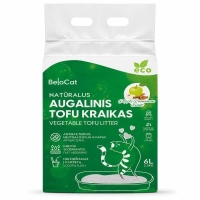 BeloCat TOFU luonnollinen kissanhiekka omenan ja kanelin tuoksulla | 6 l / 2,5 kg - 1