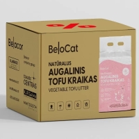 Kissanhiekka “Belocat” TOFU, 6 l / 2,5 kg (kirsikukka), 100 % luonnollinen - 2