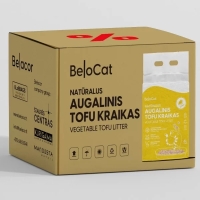 Kissanhiekka “Belocat” TOFU, 6 l / 2,5 kg (sitruuna), 100 % luonnollinen - 2