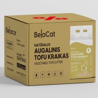 Kissanhiekka “Belocat” TOFU, 6 l / 2,5 kg (mänty), 100 % luonnollinen - 2