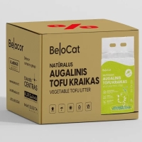 Kissanhiekka “Belocat” TOFU, 6 l / 2,5 kg (vanilja), 100 % luonnollinen - 2