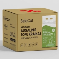 Kissanhiekka “Belocat” TOFU, 6 l / 2,5 kg (vihreän teen tuoksuinen), 100 % luonnollinen - 2