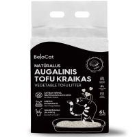 Kissanhiekka “Belocat” TOFU, 6 l / 2,5 kg (Original), 100 % luonnollinen - 1