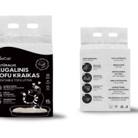 Kissanhiekka “Belocat” TOFU, 6 l / 2,5 kg (Original), 100 % luonnollinen - 2