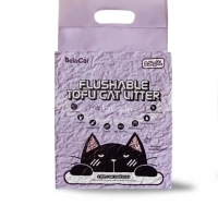 Kissanhiekka “Flushable” TOFU, 6 l / 2,5 kg (laventeli), 100 % luonnollinen - 1