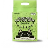 Kissanhiekka “Flushable” TOFU, 6 l / 2,5 kg (vihreä tee), 100 % luonnollinen - 1
