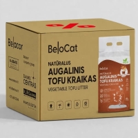 BeloCat TOFU kissanhiekka karamellimacchiaton tuoksulla | 6 l / 2,5 kg - 2