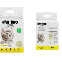 TOFU-kissanhiekka kissoille “HayBro” 7 l / 2,5 kg (sitruuna), 100 % luonnollinen - 2