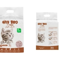 TOFU-kissanhiekka kissoille “HayBro” 7 l / 2,5 kg (espresso), 100 % luonnollinen - 2