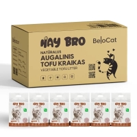 TOFU-kissanhiekka kissoille “HayBro” 7 l / 2,5 kg (espresso), 100 % luonnollinen - 3