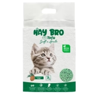 TOFU-kissanhiekka kissoille “HayBro” 7 l / 2,5 kg (mänty), 100 % luonnollinen - 1