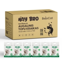 TOFU-kissanhiekka kissoille “HayBro” 7 l / 2,5 kg (mänty), 100 % luonnollinen - 3