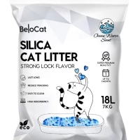 Silikageelipohjainen kissanhiekka “BeloCat” 18 l / 7 kg (Premium), 100 % luonnollinen - 1