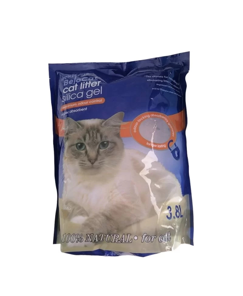 Silikageelipohjainen kissanhiekka “BeloCat” 3,8 l / 1,5 kg (Premium), 100 % luonnollinen