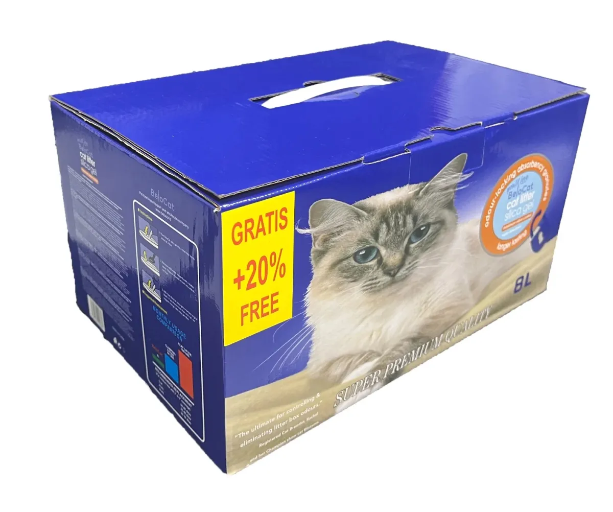 Silikageelipohjainen kissanhiekka “BeloCat” 8 l / 3 kg (Premium), 100 % luonnollinen