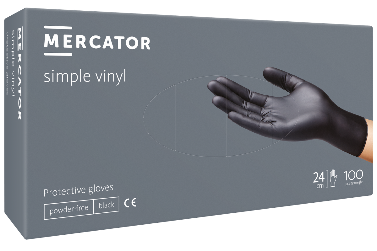 Mercator yksinkertainen vinyyli (musta)