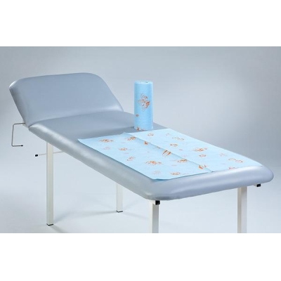 Rullat iloisilla tulosteilla sininen